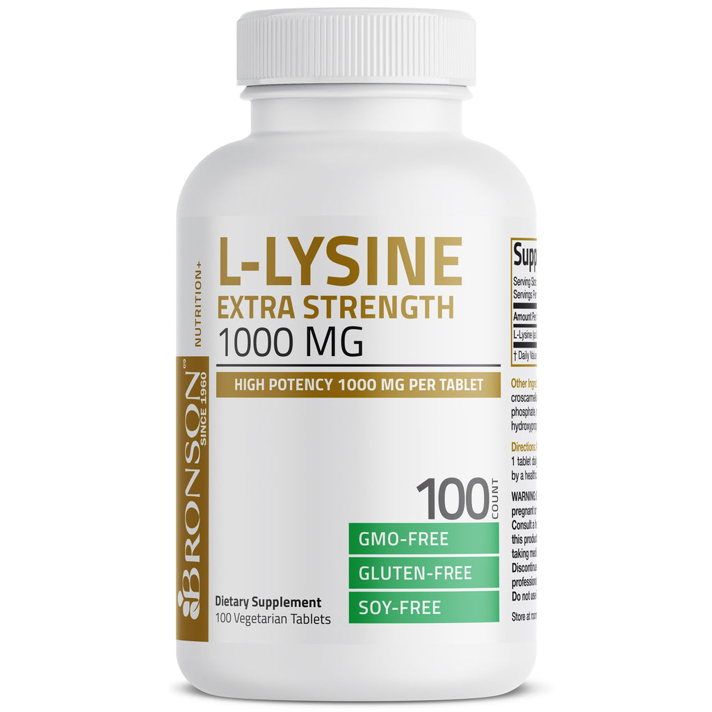 ل ليسين قوة فائقة 1000 ملغم 100 قرص Bronson L-Lysine Extra Strength (Best Before 01-03-2026) ل ليسين قوة فائقة 1000 ملغم 100 قرص Bronson L-Lysine Extra Strength (Best Before 01-03-2026)