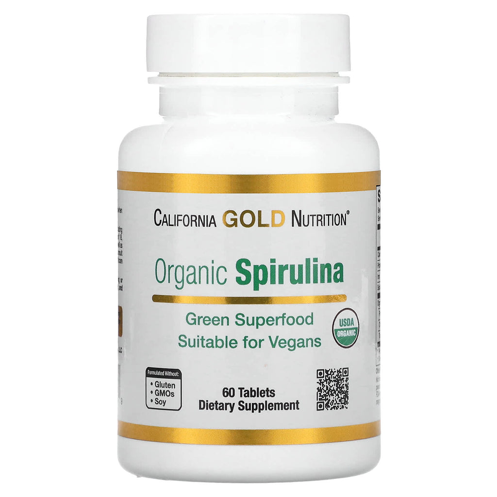 سبيرولينا عضويّة معتمدة 500 ملغم 60 كبسولة Organic Spirulina