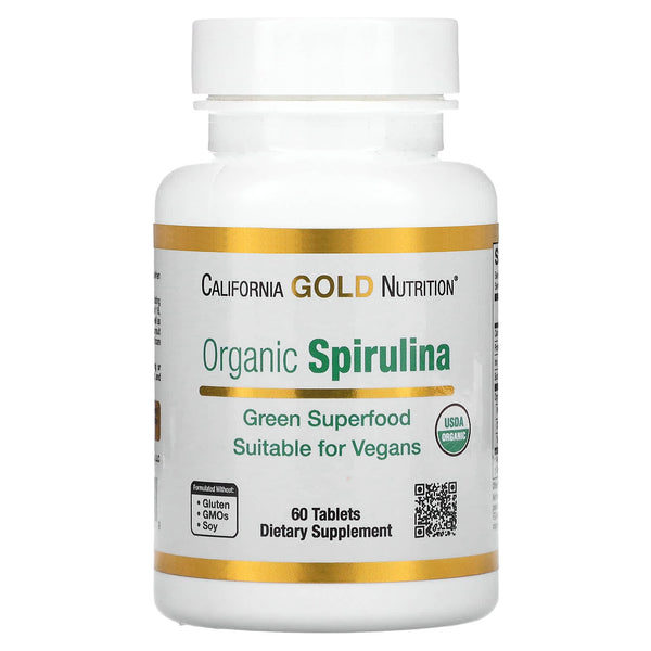 سبيرولينا عضويّة معتمدة 500 ملغم 60 كبسولة Organic Spirulina (Best Before 01-03-2025)