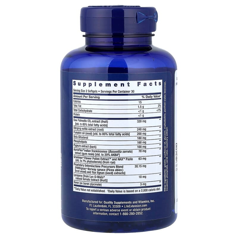 التركيبة الفائقة للبروستاتا 60 حبة Life Extension, Ultra Prostate Formula (Best Before 01-09-2027)
