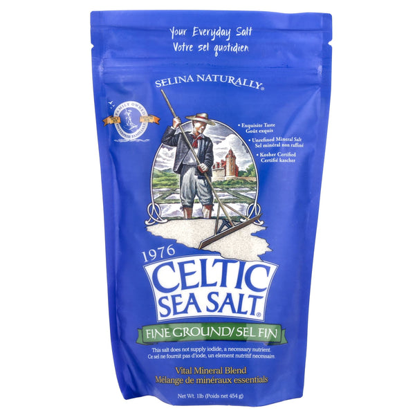 Celtic Sea Salt, Fine Ground, Vital Mineral Blend 454 Gram (Best Before 01-05-2035)