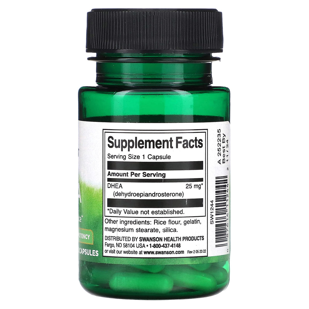 ديهيدرو إيبي أندروستيرون 25 ملجم 30 كبسولة Swanson DHEA High Potency (Best Before 01-12-2026) ديهيدرو إيبي أندروستيرون 25 ملجم 30 كبسولة Swanson DHEA High Potency (Best Before 01-12-2026)