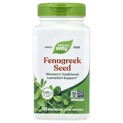 بذور الحلبة 565 ملجم 180 كبسولة Nature's Way, Fenugreek Seed (Best Before 30-09-2029)