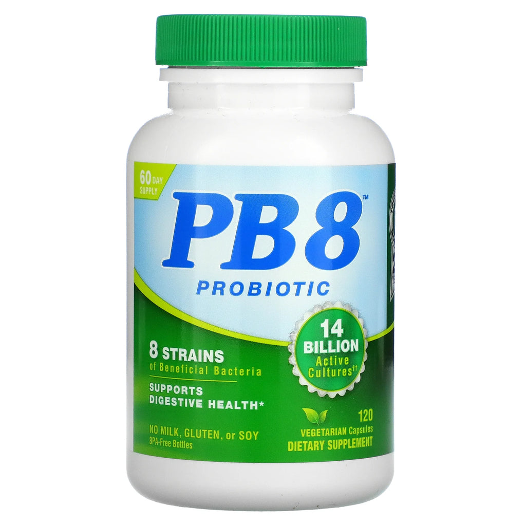بروبيوتك (بكتيريا نافعة) 14 مليار 8 سلالات 120 كبسولة Nutrition Now PB 8 Probiotic (Best Before 01-01-2024)