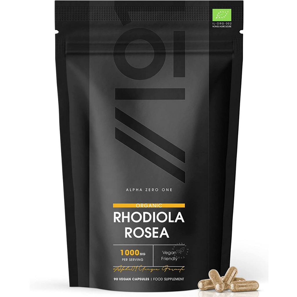رديولا روزا عضوية 500 ملغم 90 كبسولة ALPHA01 Organic Rhodiola Rosea