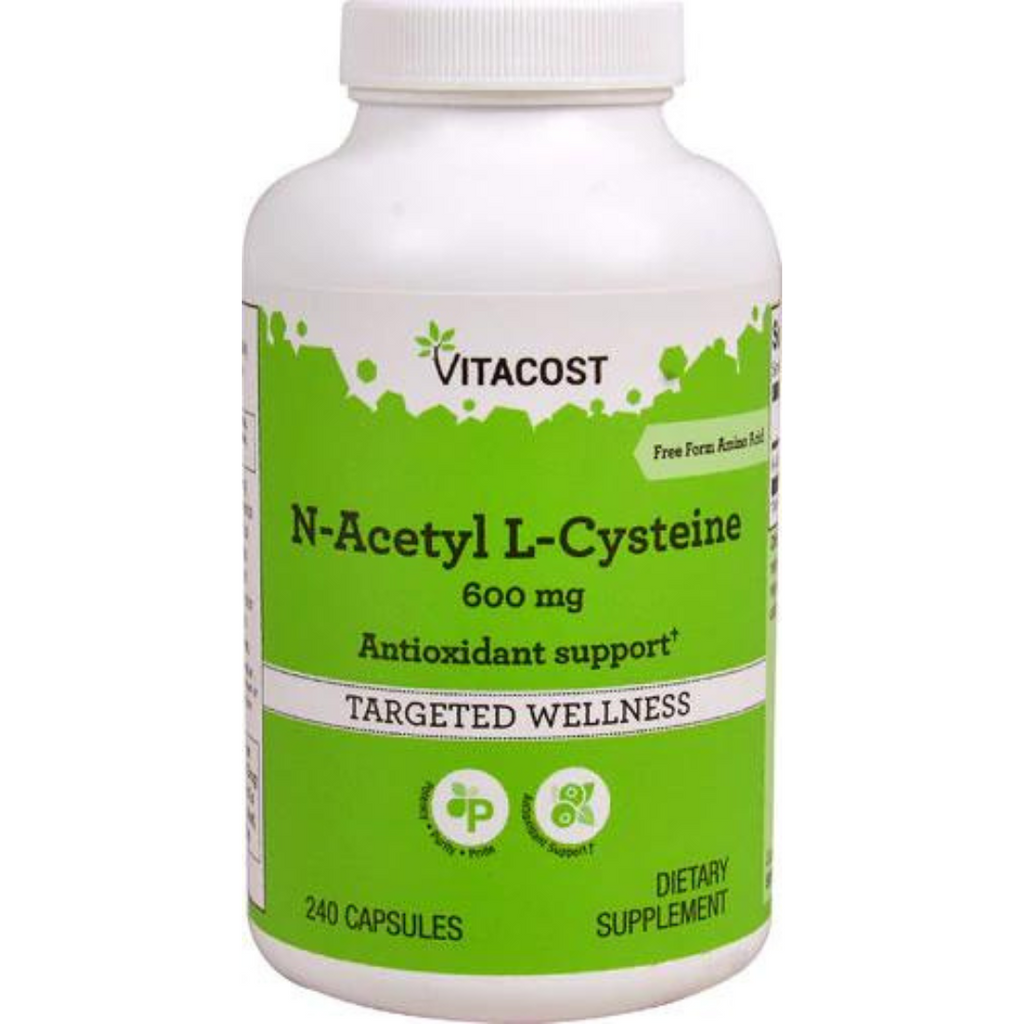 ن اسيتيل سيستين 600 ملغم 240 كبسولة Vitacost N-Acetyl L-Cysteine (NAC)