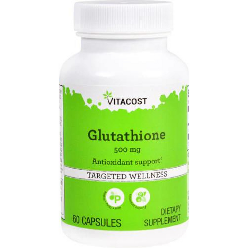 جلوتاثيون (ريديوسد) 500 ملجم 60 كبسولة Vitacost Glutathione (Reduced)