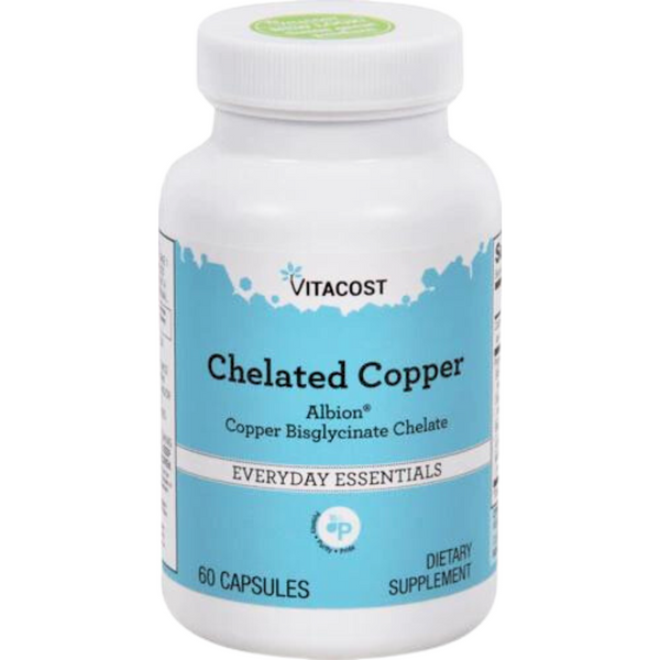 نحاس كليتد 2 ملجم 60 كبسولة Vitacost Chelated Copper - Albion® Bisglycinate Chelate