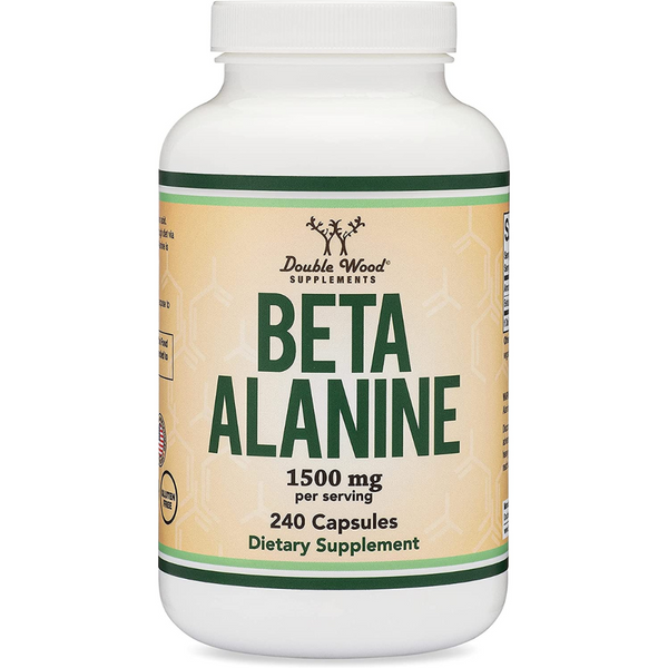 بيتا ألانين 750 ملجم 240 كبسولة Double Wood Supplements Beta Alanine (Best Before 01-04-2024)