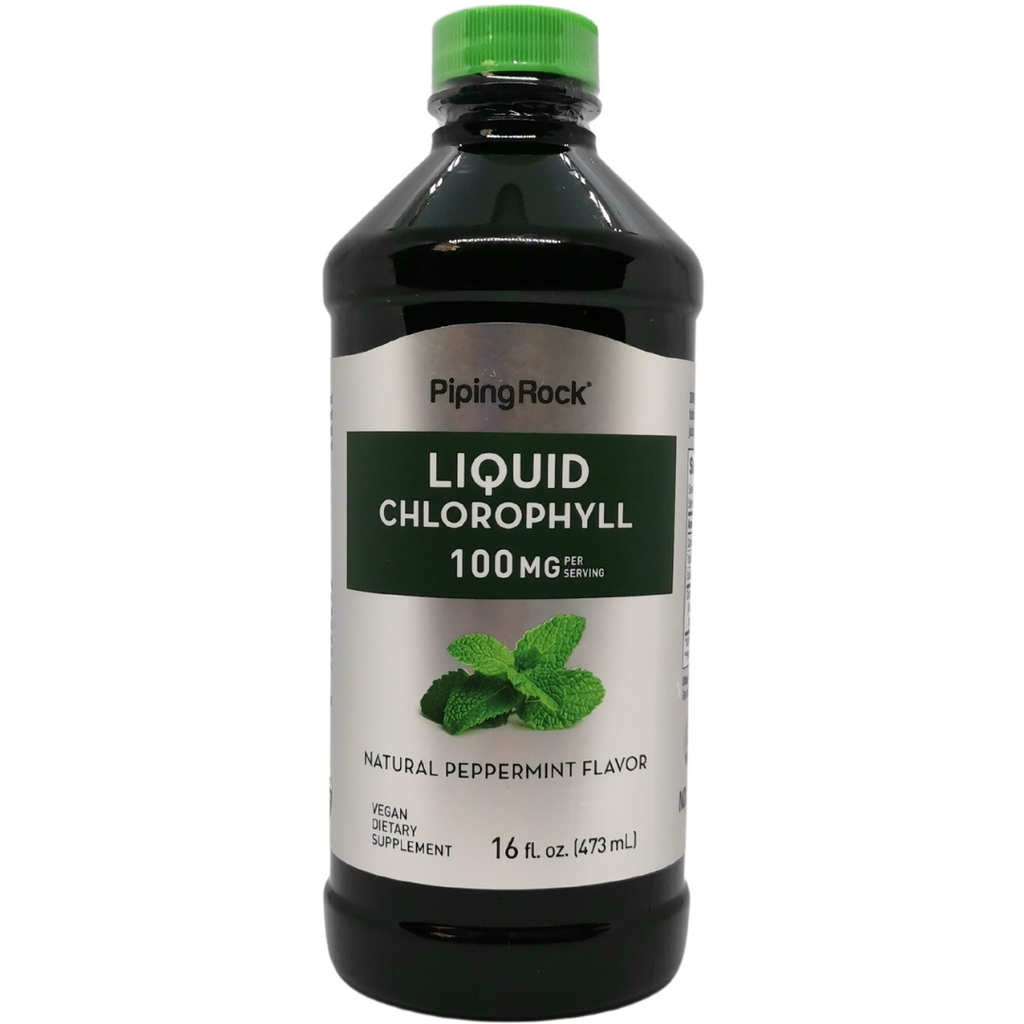 كلوروفيل سائل (نكهة النعناع) 100 ملغم كل معلقة كبيرة 473 مل pipingrock Liquid Chlorophyll (Natural Peppermint) (Non-GMO) (Best Before 01-01-2026)