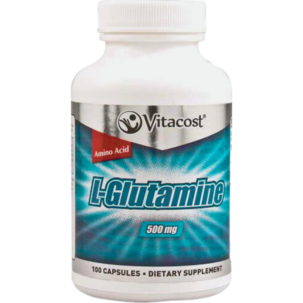 ل جلوتامين 500 ملغم 100 كبسولة Vitacost L-Glutamine