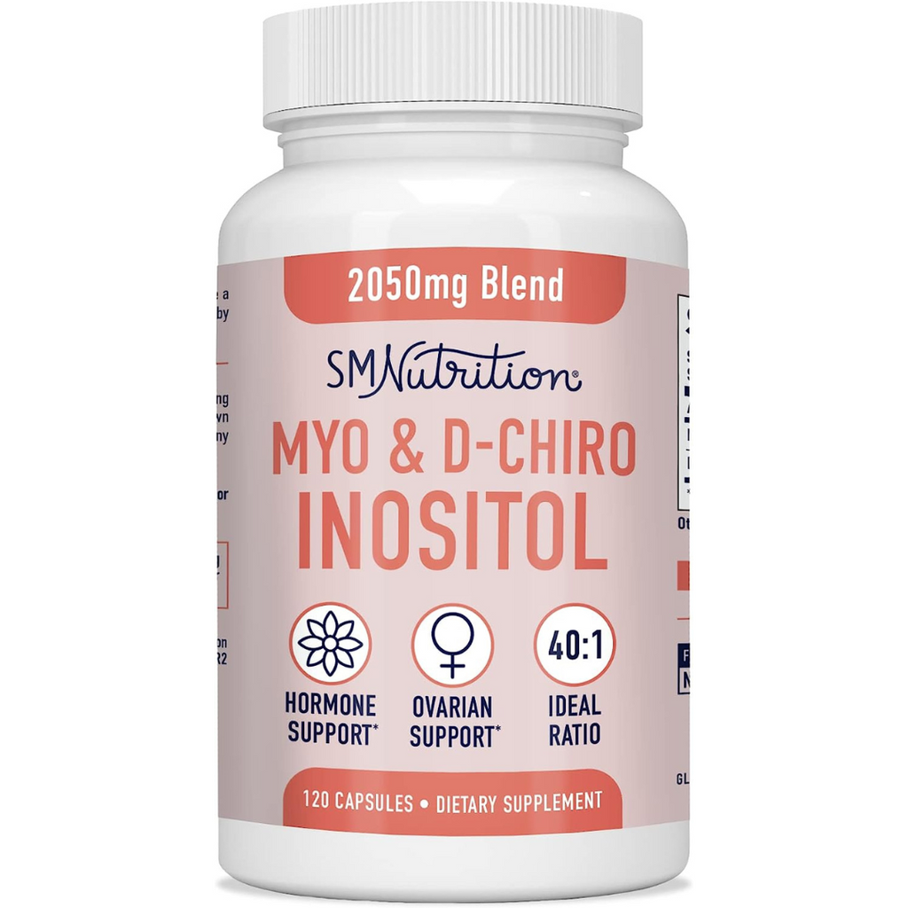 ميو اينيزوتول + د تشيرو اينيزوتول 120 كبسولة SMNutrition Myo-Inositol & D-Chiro Inositol Hormone Balance for Women