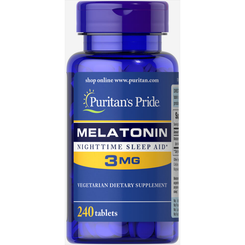 ميلاتونين 3 ملجم 240 قرص Puritan's Pride Melatonin (Best Before 01-03-2026)