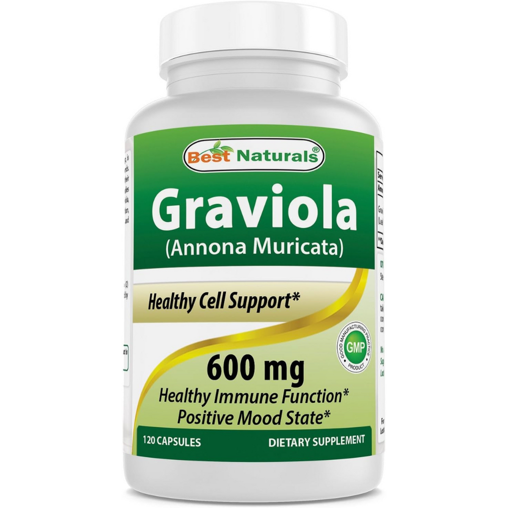 جرافيولا (أوراق القشطة الشائكة) 600 ملجم 120 كبسولة Best Naturals Graviola (Soursop) (Best Before 01-07-2025)