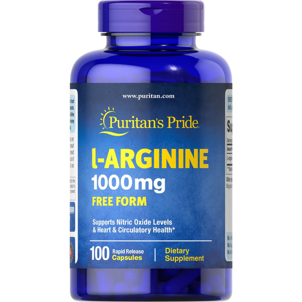 ل ارجينين 1000 ملجم 100 كبسولة Puritan's Pride L-Arginine (Best Before 01-02-2026)