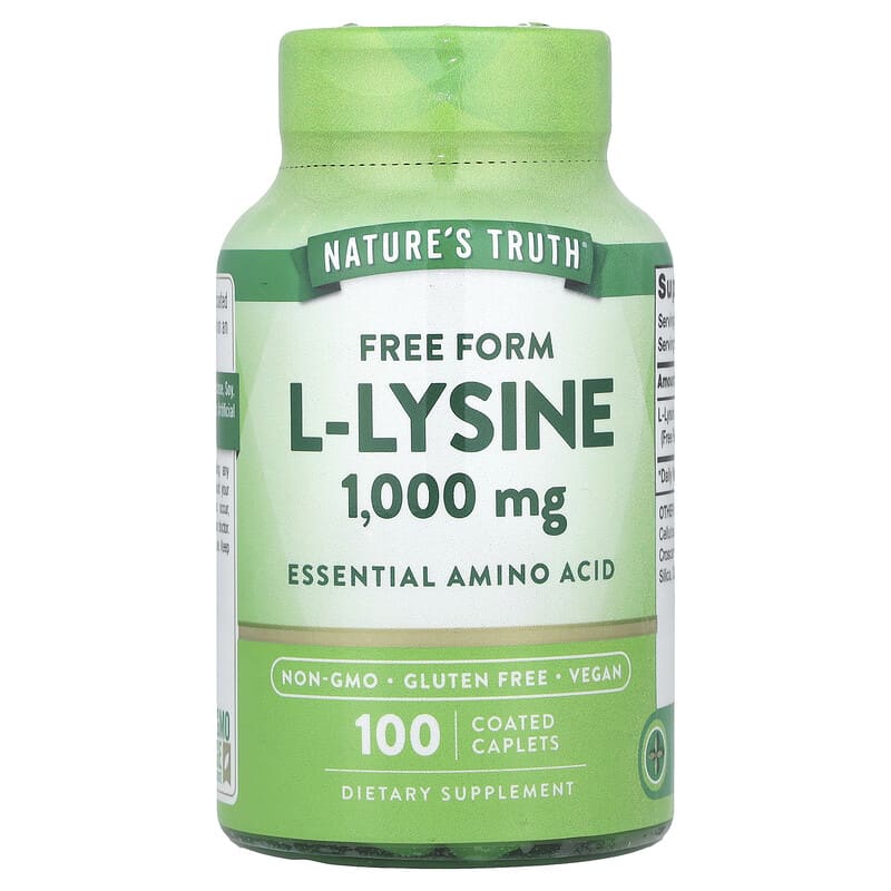 ل ليسين 1000 ملغم 100 قرص Nature's Truth, L-Lysine (Best Before 01-08-2028)