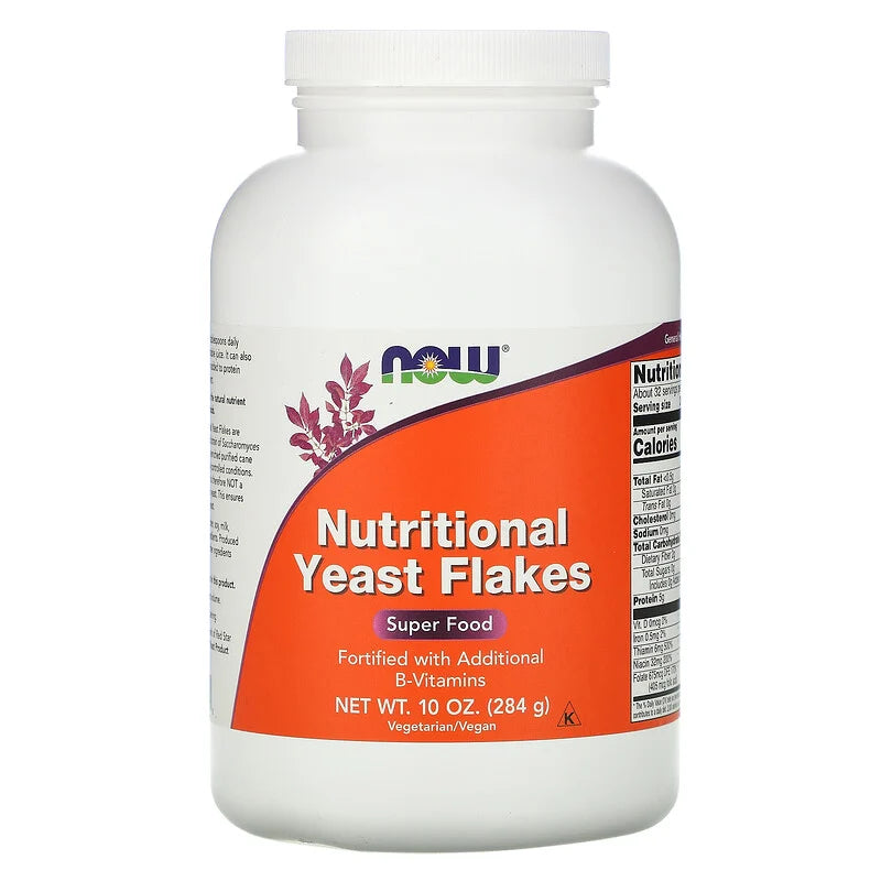 رقائق الخميرة الغذائية 284 جم NOW Foods, Nutritional Yeast Flakes (Best Before 01-04-2024)