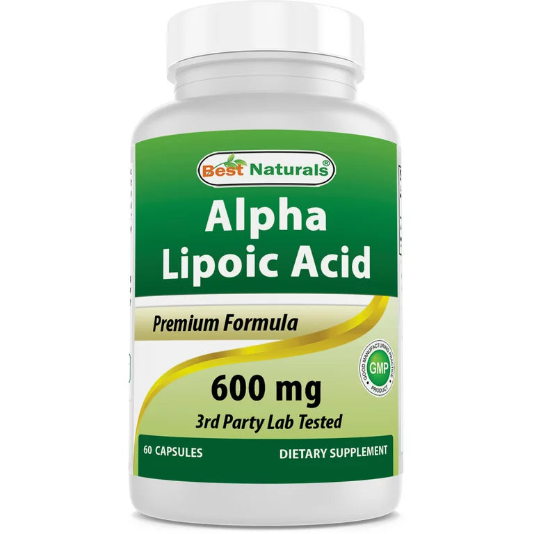 حمض الفا ليبويك 600 ملجم 60 كبسولة Best Naturals Alpha Lipoic Acid (Best Before 01-03-2026)