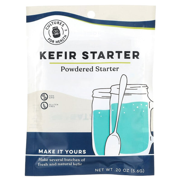 خميرة الكفير (الفطر الهندي) 5.6 جرام Cultures for Health, Kefir Powdered Starter (Best Before 15-09-2026)