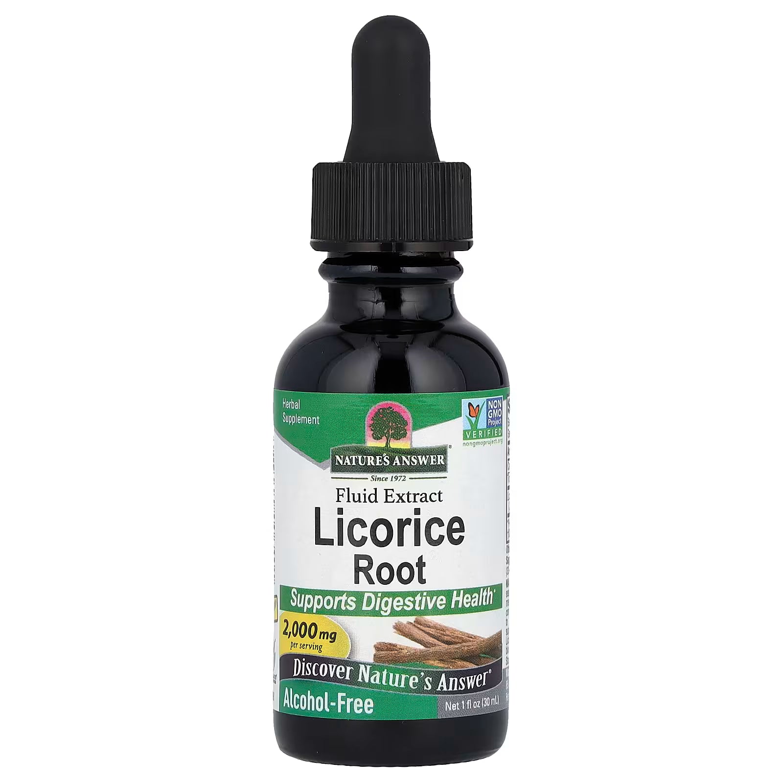 خلاصة عرقسوس 1000 ملغم كل مل 30 مل Nature's Answer Licorice Root Fluid Extract (Best Before 01-10-2026)