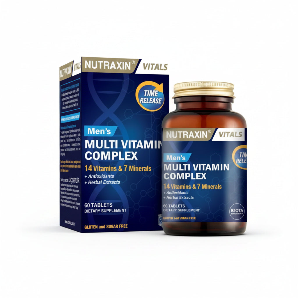 Nutraxin Mens Multivitamin Complex (Best Before 01-05-2027) 60 Tablets (Turkish Product)