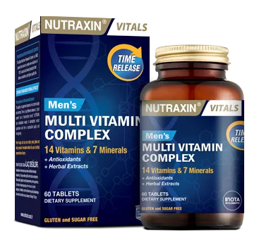 فيتامينات متعددة للرجال 60 قرص (منتج تركي) Nutraxin Mens Multivitamin Complex (Best Before 01-05-2027)
