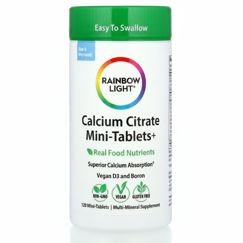 كالسيوم ستريت كومبلكس مع 12 عنصر 120 قرص Rainbow Light, Calcium Citrate Mini-Tablets+ (Best Before 01-11-2027)