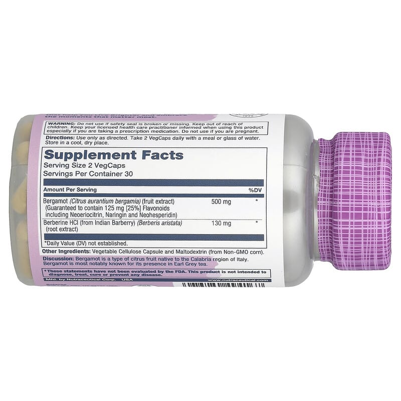 خلاصة البرجموت، 25٪ الفلافونويدات 60 كبسولة Solaray, Vital Extracts, Bergamot (Best Before 01-10-2028) خلاصة البرجموت، 25٪ الفلافونويدات 60 كبسولة Solaray, Vital Extracts, Bergamot (Best Before 01-10-2028)