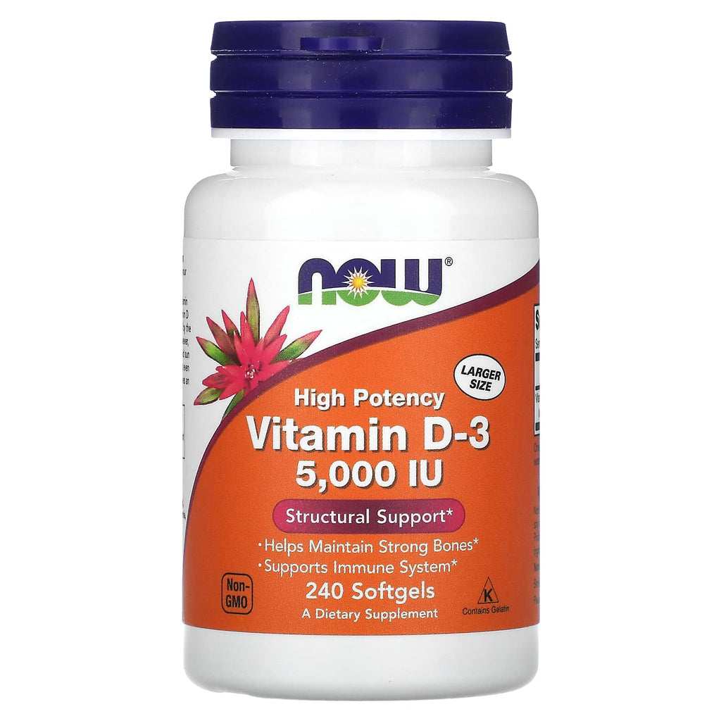 فيتامين د3 5000 وحدة 240 حبة Now Foods Vitamin D3