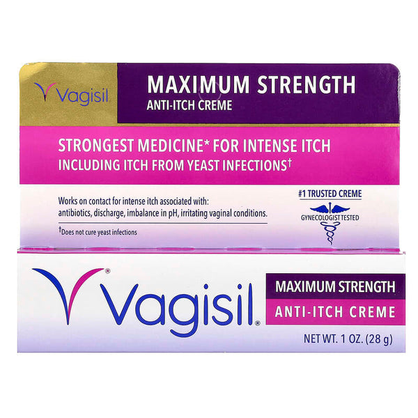 كريم مضاد للحكة ، بالقوة القصوى 28 جم Vagisil, Anti-Itch Creme, Maximum Strength (Best Before 01-05-2027)