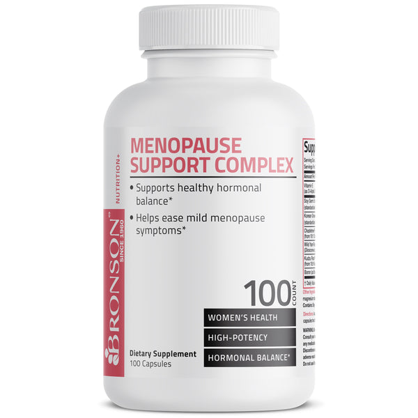 تركيبة انقطاع الطمث 7 عناصر 100 كبسولة Bronson Menopause Support Phyto-Estrogen Complex (Best Before 01-03-2027)