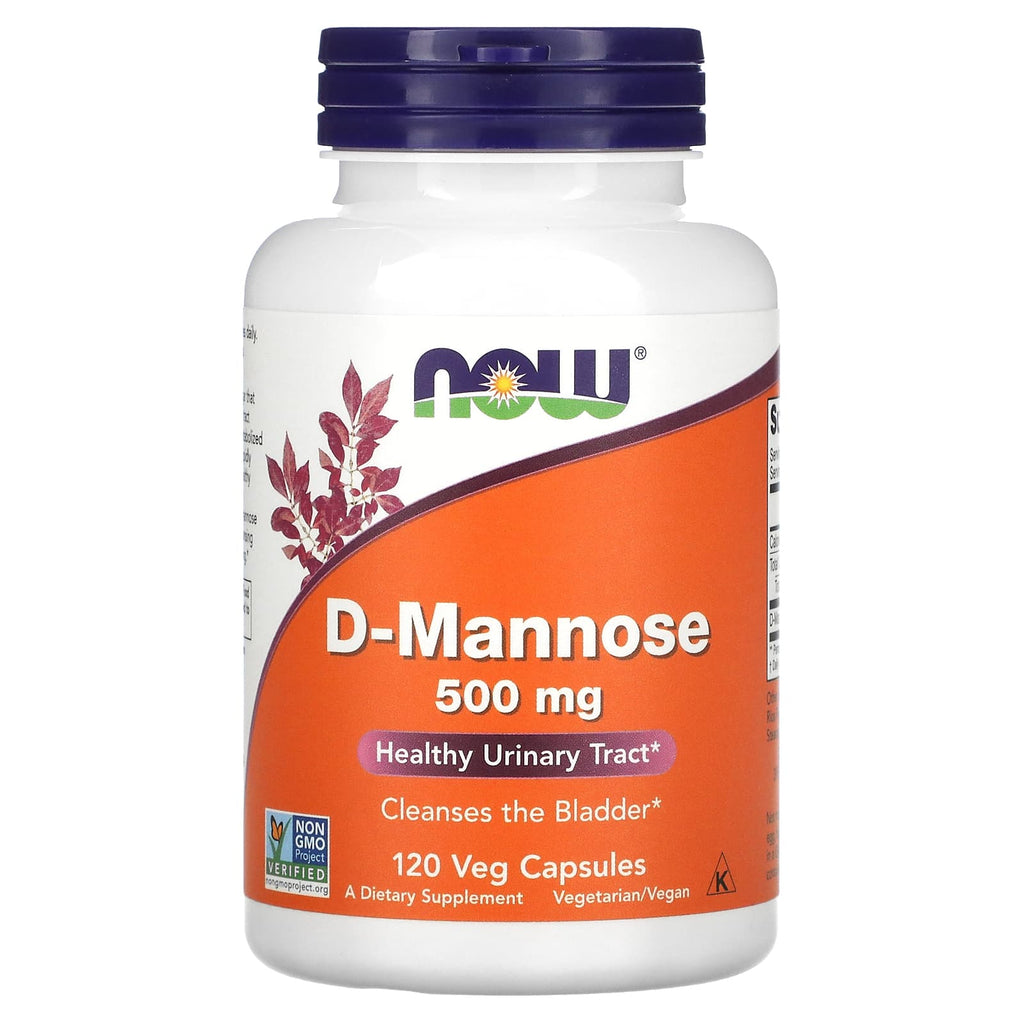 د-مانوز 500 ملجم 120 كبسولة NOW Foods D-Mannose (Best Before 01-10-2027)