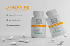 ل-ثيانين طبيعي 100 ملجم 120 كبسولة SOS L-Theanine (Best Before 01-08-2026)
