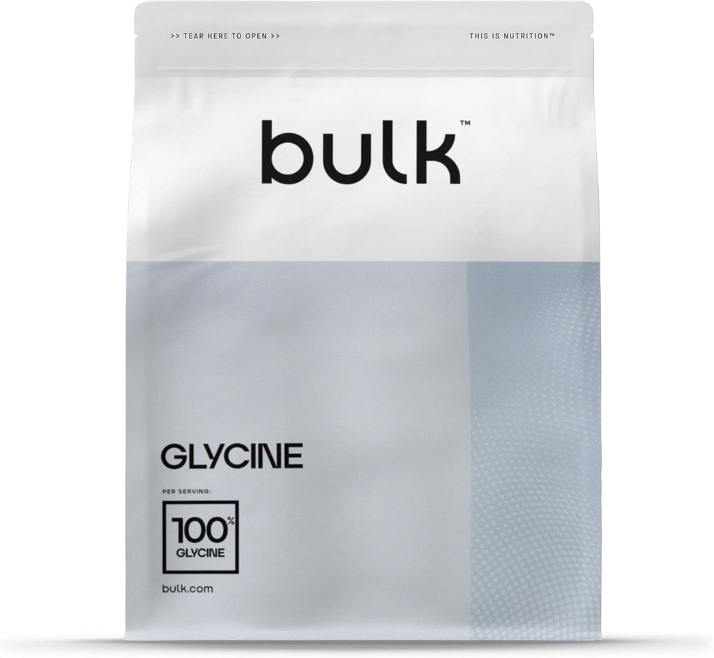 جلايسين بودرة 500 غرام Bulk Powders Glycine (Best Before 01-01-2027)