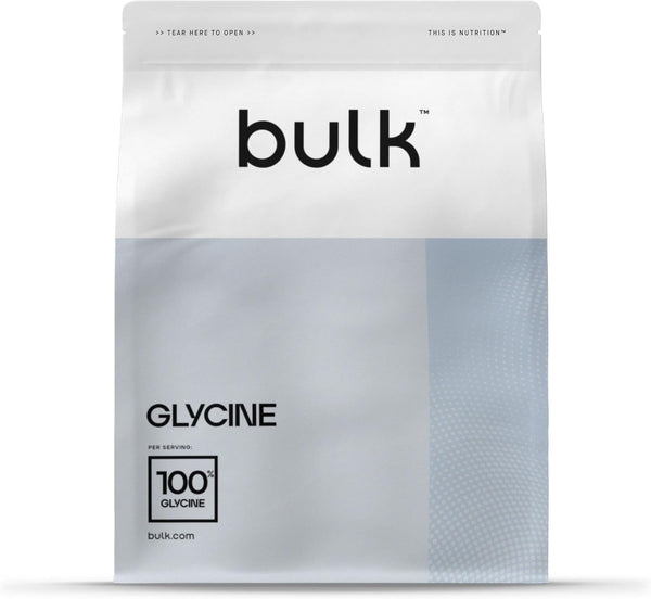 جلايسين بودرة 500 غرام Bulk Powders Glycine (Best Before 01-01-2027)