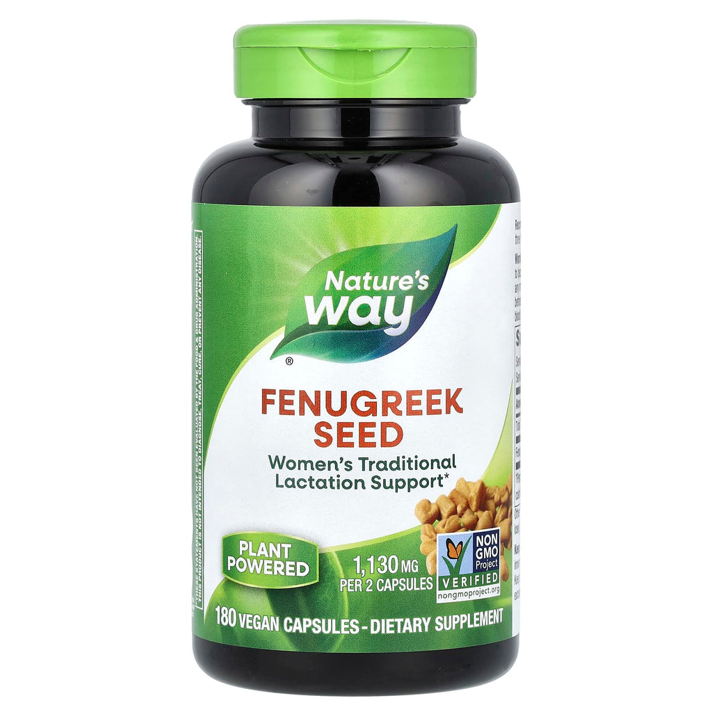بذور الحلبة 565 ملجم 180 كبسولة Nature's Way, Fenugreek Seed (Best Before 30-11-2028)