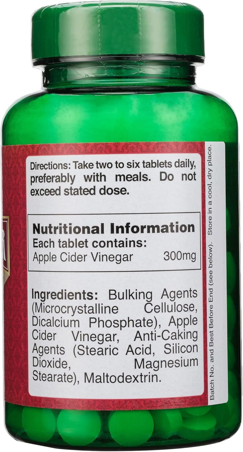 خل التفاح 300 ملجم 200 قرص Holland & Barrett Apple Cider Vinegar (Best Before 01-05-2028)