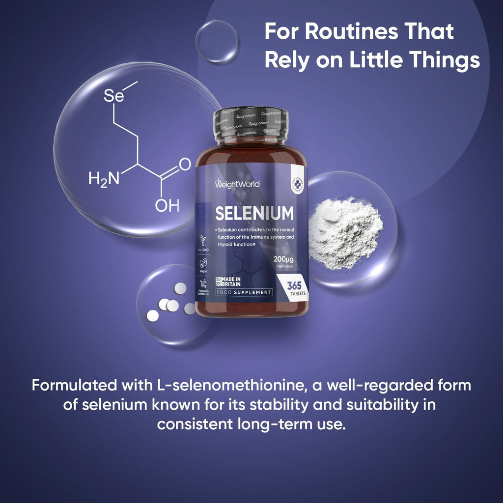 سيلينيوم أعلى امتصاص (سيلينومثيونين) 200 مكجم 365 قرص (منتج اوروبي) WeightWorld Selenium L-Selenomethionine (NON-GMO) (Best Before 01-10-2027) سيلينيوم أعلى امتصاص (سيلينومثيونين) 200 مكجم 365 قرص (منتج اوروبي) WeightWorld Selenium L-Selenomethionine (NON-GMO) (Best Before 01-10-2027)