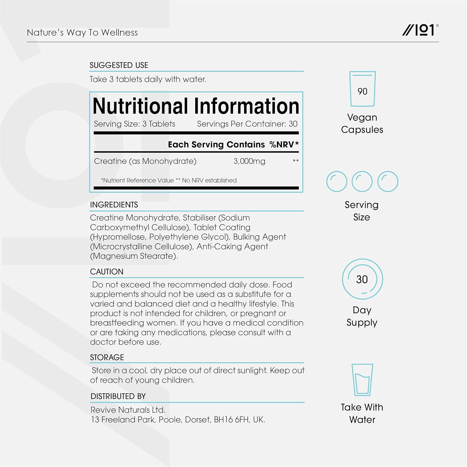 كرياتين مونوهيدرات بالقوة القصوى 1000 ملجم 270 قرص Alpha01 Creatine Monohydrate (Best Before 14-11-2028)