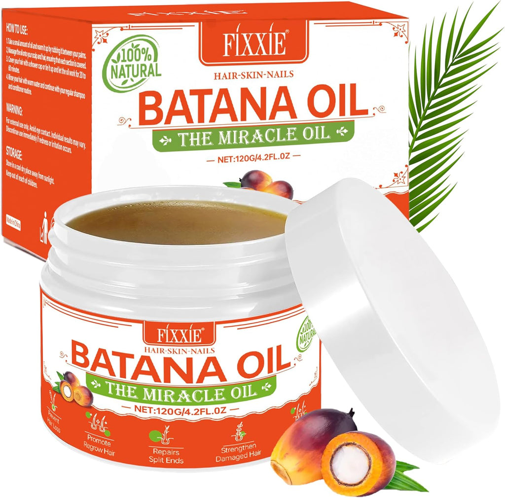 زيت الباتانا الخام الطبيعي النقي 120 مل FIXXIE Pure Natural Raw Batana Oil (Best Before 18-07-2027)