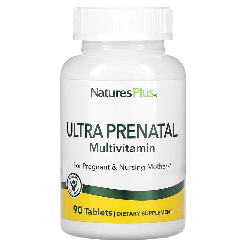 فيتامينات متعددة فائقة للحوامل الأفضل 90 قرص NaturesPlus, Ultra Prenatal Multivitamin (Best Before 01-02-2029)