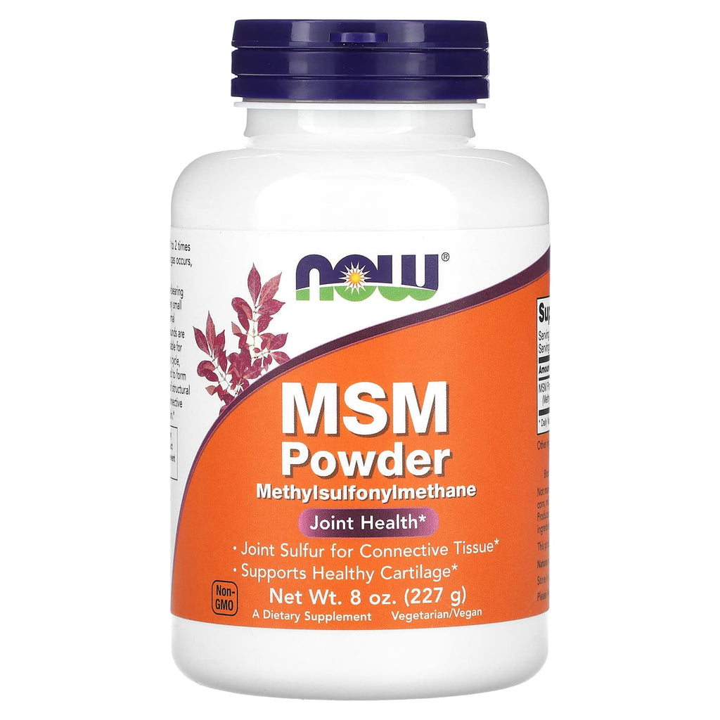 مثيل سيمفونيل ميثان بودرة 227 جرام NOW Foods MSM Powder