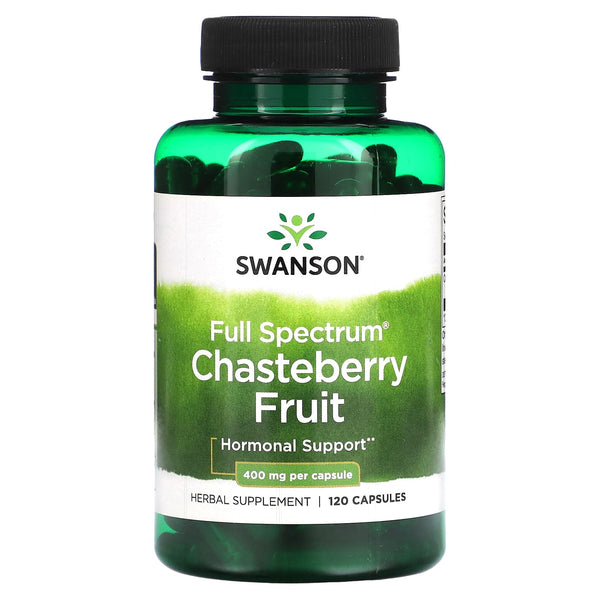 فيتكس - كف مريم 400 ملجم 120 كبسولة Swanson Full Spectrum Chasteberry Fruit ( Vitex ) (Best Before 01-09-2028)