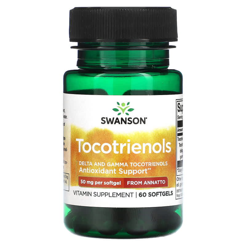 فيتامين إي توكوترينول 50 ملجم 60 كبسولة Swanson Vitamin E Tocotrienols (Best Before 01-04-2026)