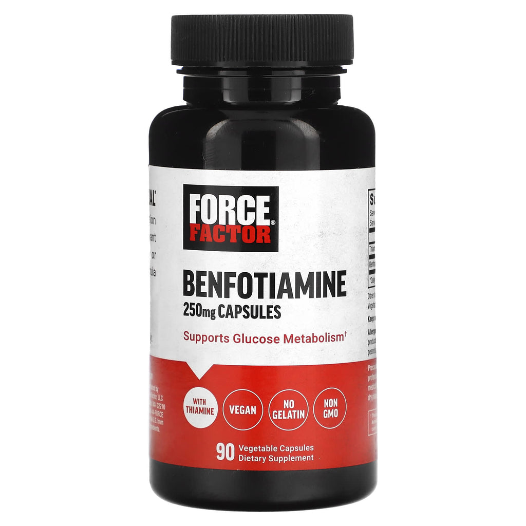 بنفوتيامين 250 ملجم 90 كبسولة Force Factor, Benfotiamine (Best Before 01-06-2026)