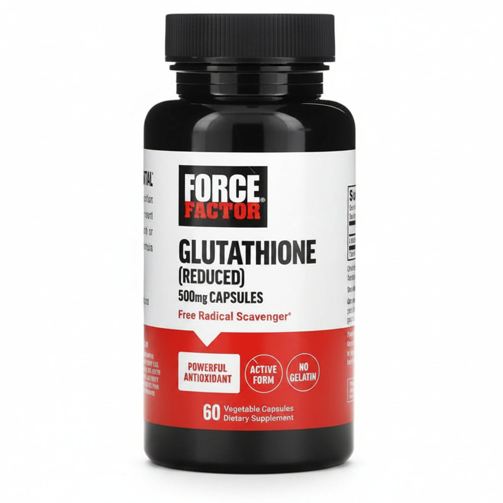 Force Factor, Glutathione (Reduced), 500 mg, 60 Capsules (Best Before 01-02-2028)