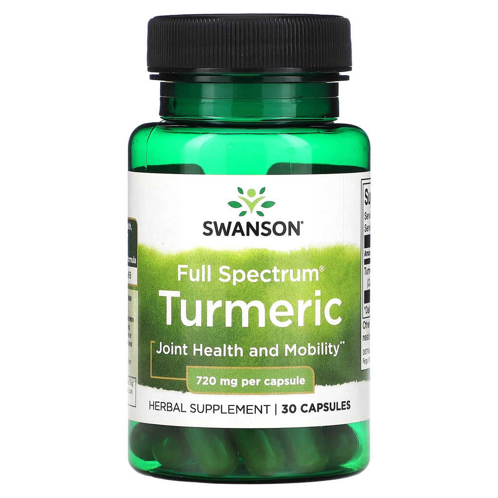 كركم 720 ملجم 30 كبسولة Swanson Full Spectrum Turmeric (Best Before 01-04-2027)