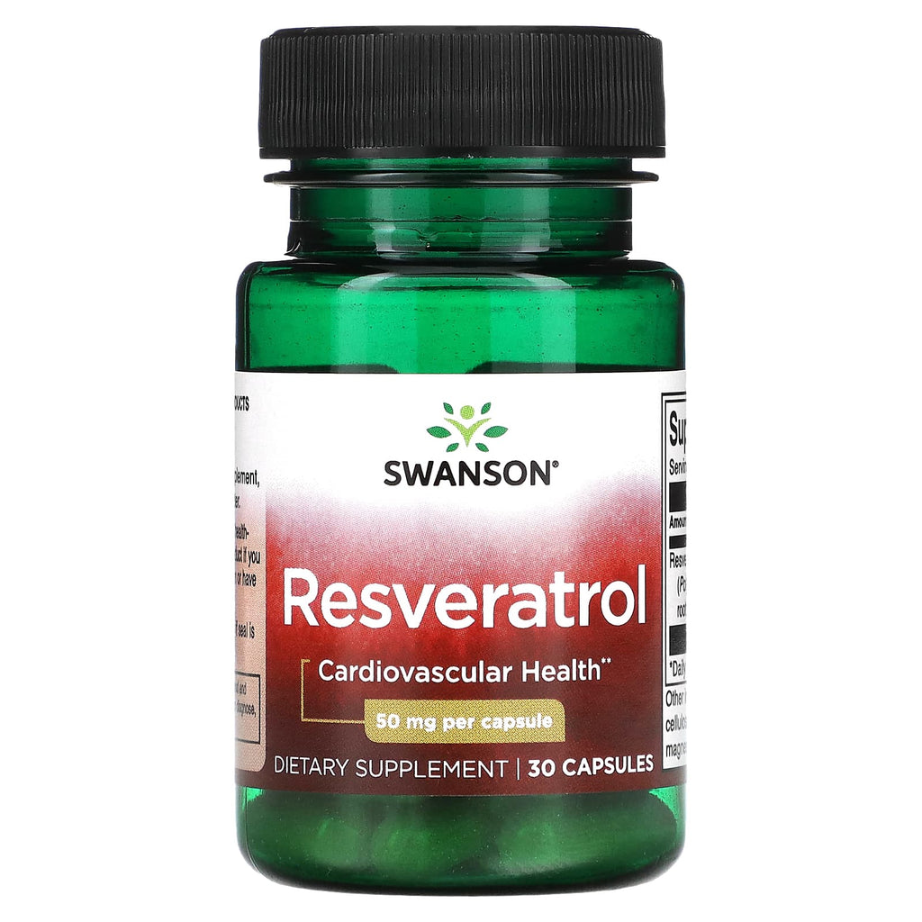 ريسفيراترول 50 ملجم 30 كبسولة Swanson Resveratrol (Best Before 01-03-2025)
