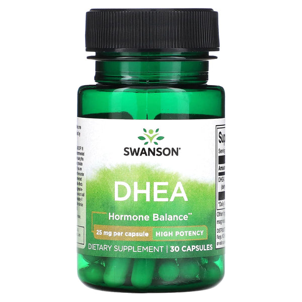 ديهيدرو إيبي أندروستيرون 25 ملجم 30 كبسولة Swanson DHEA High Potency (Best Before 01-12-2026)