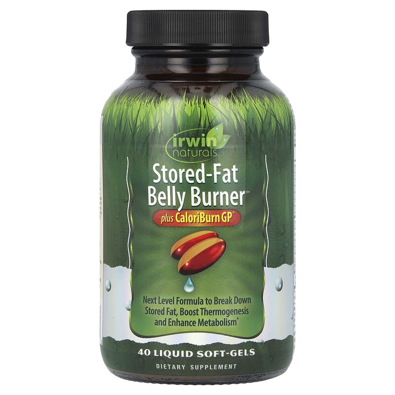 حارق الدهون المخزنة 40 حبة Irwin Naturals, Stored-Fat Belly Burner, Plus CaloriBurn GP® (Best Before 01-04-2027)